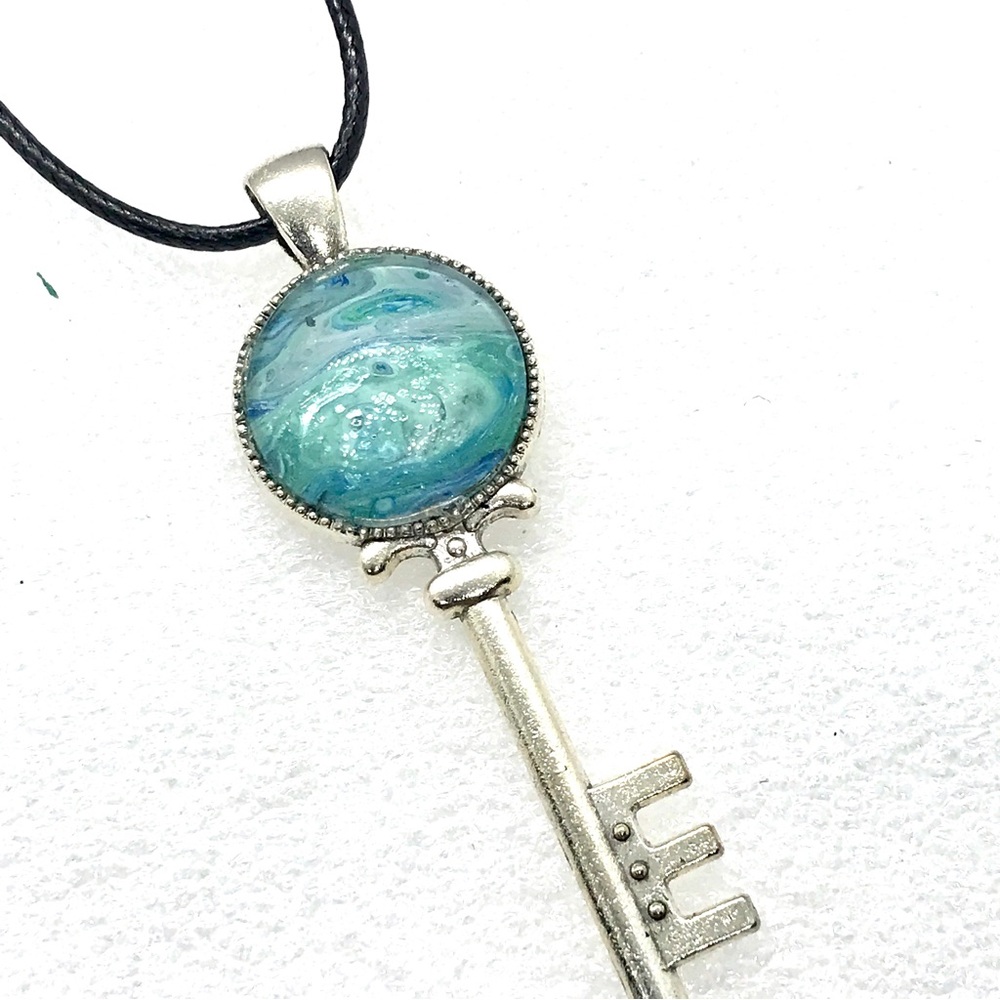 Necklace Handmade dome key Pendant NSN
